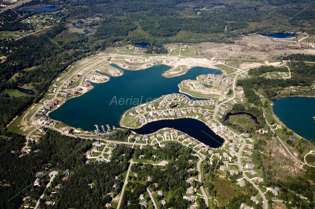 Hidden Lake in Livingston County, Michigan